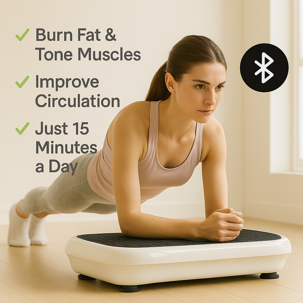 Slim Vibration Plate – Burn Fat & Tone Muscles at Home (99 Speed Levels)
