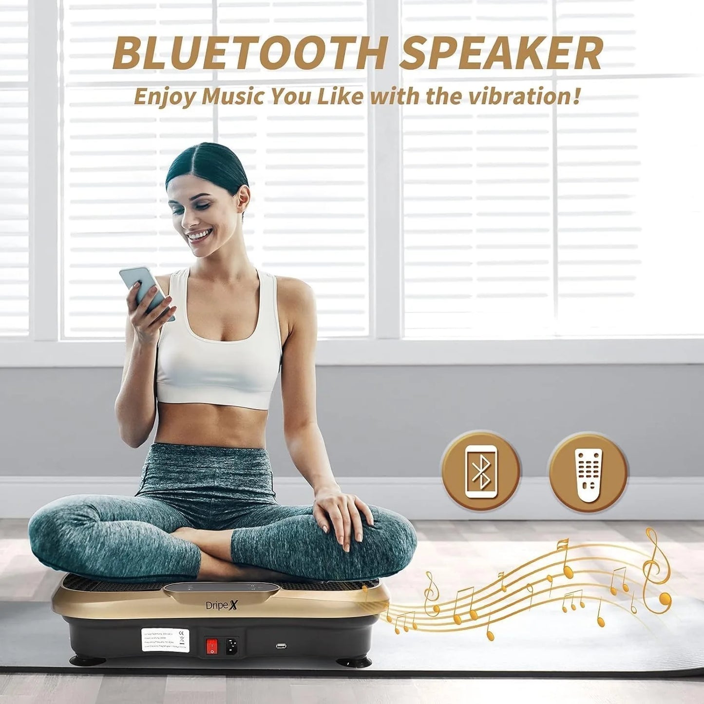 Vibration Plate Exercise Machine, Slim Vibration Platform for Home Training & Shaping, 99 Levels